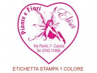 Etichette adesive grandi per fioristi, fiorai e vivaisti (mm 43x43)  (cod.27G)
